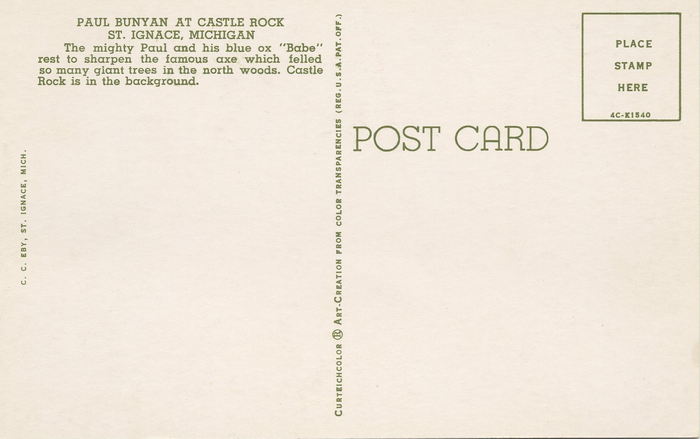 Castle Rock - Vintage Postcard